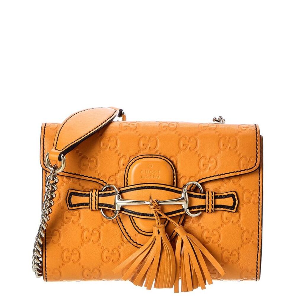 Gucci Grey Guccissima Emily Crossbody Bag (Authentic Pre-Loved)